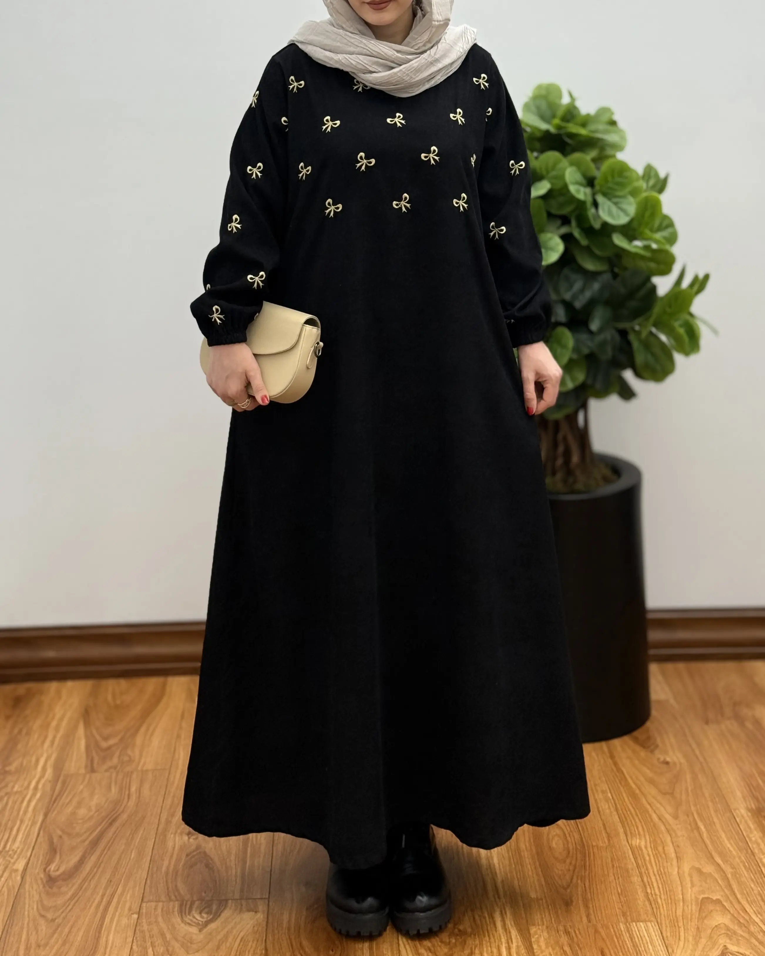 پیراهن مانتویی پاپیون ۱